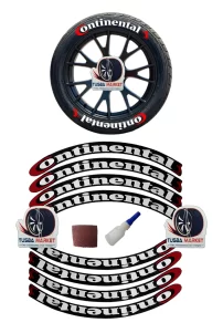 Continental Otomobil & Motosiklet 3d Lastik Yazısı Sticker Arma Şerit