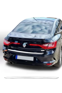 Renault Megane 4 Sedan A Kalite Paslanmaz Çelik & Krom Bagaj Alt Çıtası _ 2016 >