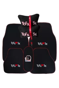 Tofaş Siyah Oto Paspas & Boyun Yastığı & Ayna İpi