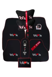 Tofaş Siyah Oto Paspas & Boyun Yastığı & Aksesuar