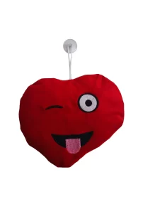 Torpido Pandizot üstü Araç Ön Arka Cam Aksesuar Süs / Dil Çıkaran Sevimli Kırmızı Araç Emoji Yastık