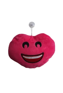 Torpido Pandizot üstü Araç Ön Arka Cam Oto Ayna Aksesuar Süs / Gülen Surat Pembe Araç Emoji Yastık