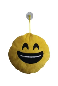 Torpido Pandizot üstü Araç Ön Arka Cam Oto Ayna Aksesuar Süs / Sarı Yuvarlak Araba Emoji Yastık