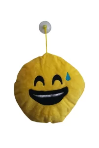Torpido Pandizot üstü Araç Ön Arka Cam Oto Ayna Aksesuar Süs / Sarı Yuvarlak Araba Emoji Yastık