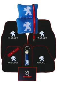 Peugeot Siyah Oto Paspas & Boyun Yastığı & Aksesuar