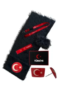 Araba Torpido Pandizot Üstü Uzun Tüylü Siyah Pelüş Torpido Koruma Halısı & Araç Oto Aksesuar