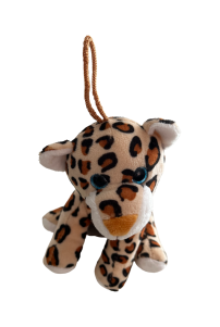 Sevimli Pelüş Mini Leopar Araç Dikiz Ayna Süsü & Araba Torpido Ön Arka Cam Aksesuar (15cm)
