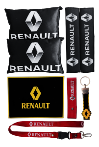Renault Dijital Baskılı Boyun Yastığı & Kemer Pedi