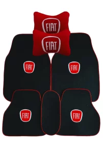 Fiat Siyah Oto Halı Paspas & Boyun Yastığı