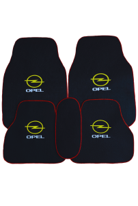 Opel 5 Parça Nakışlı Siyah Oto Halı Paspas