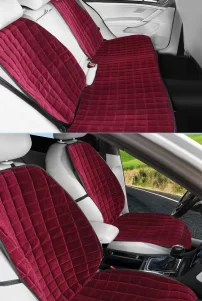 Kapitone Tay Tüyü Ön Arka Araba Koltuk Minderi 5′ Li Set